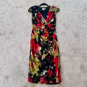 Red, Green and Black London Fog Formal Dress